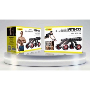 Aparat fitness pentru exercitii, cu 4 roti pentru abdomen, spate si brate - Img 5