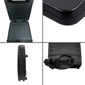 Aparat grill din inox Putere 1400W, Negru - Img 2