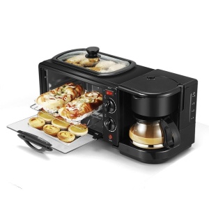 Aparat multifunctional 3 in 1 pentru micul dejun, grill, cafetiera, toaster - Img 3