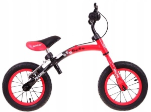 Bicicleta pentru copii 3 ani+, fara pedale cu cadru reversibil Boomerang WB-06, rosu - Img 6