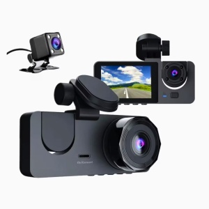 Camera auto tripla DVR , full HD, Ecran IPS 2.35" inch, Senzor de miscare, G-senzor