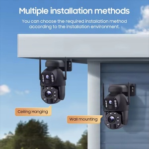 Camera de supraveghere duala, de exterior, bluetooth, zoom optic 10x, viziune nocturna, IP66 - Img 4