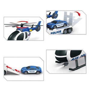 Camion de politie cu recorca si elicopter, Sunete si lumini - Img 4