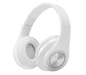 Casti Audio Pliabile, cu Lumini LED, Microfon, alb - Img 3