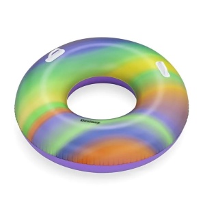Colac Gonflabil Rainbow cu Manere, Bestway, Ø119 cm, multicolor - Img 4