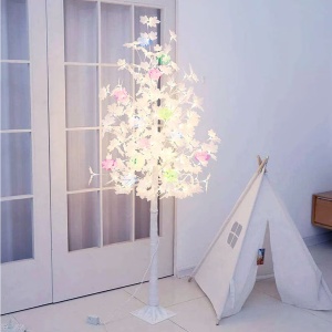 Copac Decorativ Iluminat cu 128 LED-uri, 170 cm Inaltima, Lumina Calda/Rece, Multicolora - Img 2