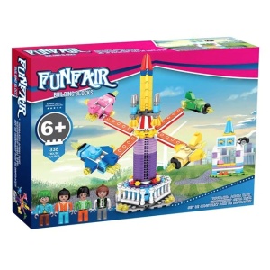 Cuburi de Constructie, Luna Park cu 4 Figurine, 338 piese - Img 3