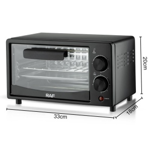 Cuptor electric RAF R5305B, 800W, capacitate 12 L, 2 moduri de operare, 33x18x20cm, negru - Img 7