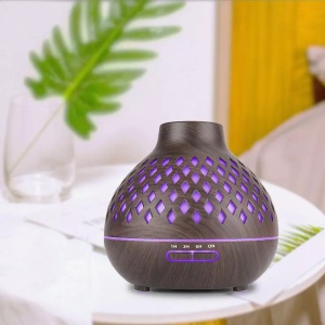 Difuzor de aroma cu telecomanda, Andowl, lumina RGB ambientala, rezervor 400ml - Img 2
