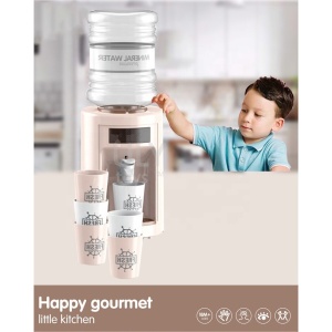 Dozator de apa de jucarie, pentru copii 3 ani+, cu lumini si sunete, 800ml, 11x30x11 cm, crem - Img 2