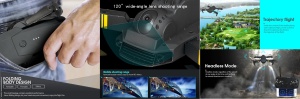 Drona Andowl F16, Wifi HD Camera de 2MP 720P cu unghi larg, vizualizare live pe telefon - Img 6