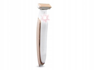 Epilator pentru corp, 3 capete interschimbabile, Reincarcare prin USB, Design elegant, Roz - Img 4