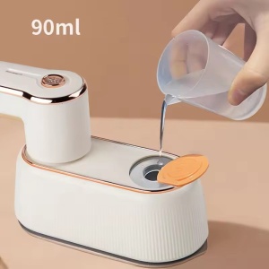 Fier de calcat cu abur, pliabil, perfect pentru calatorii, 1200W, 90ml recipient pentru apa, bej - Img 3