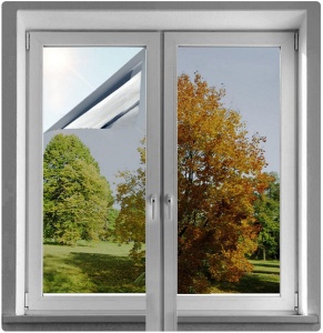 Folie pentru geamuri cu protectie UV, Efect de oglinda, Dimensiune 300x60 cm - Img 2
