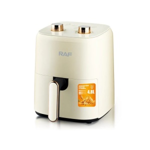 Friteuza cu aer cald Air Fryer, RAF R5237, 1300 W, 3 L, 12 programe, 25x20x28 cm, negru/alb - Img 3