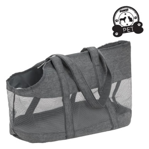 Geanta de transport animale de companie tip marsupiu, Dimensiuni 50x22x29cm, Gri