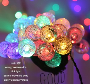 Ghirlanda solara de gradina cu 20 LED-uri- Multicolor - Protectie IP44 - Lungime 4.85m - Img 6
