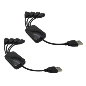 Hub USB 2.0 cu 4 port-uri,Calitate Premium,Negru - Img 2