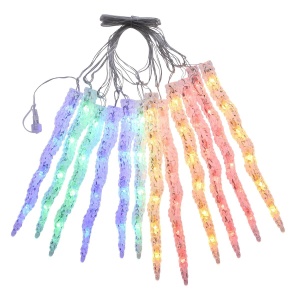 Instalatie lumioasa LED, cu 8 Turturi, Alb Cald, Alb Rece, Albastru si Multicolor, 3m - Img 14