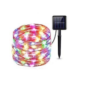 Instalatie Solara, cu Lumina Alba calda/rece si Multicolora, 300 LED-uri, 8 Efecte, 30m - Img 4