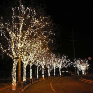Instalatie Solara, cu Lumina Alba calda/rece si Multicolora, 300 LED-uri, 8 Efecte, 30m - Img 10