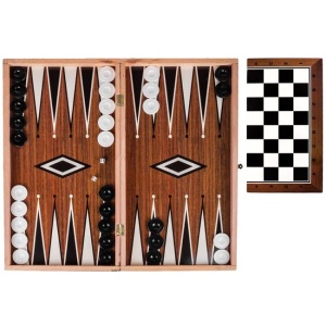 Joc de table si sah din lemn - Dimensiune 37x37cm