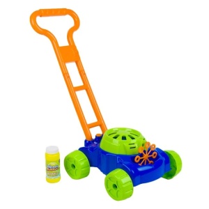 Jucarie pentru baloane de sapun, forma masina de tuns iarba, capacitate 118ml, multicolor - Img 1