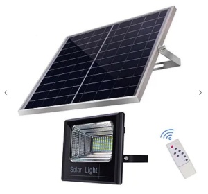 Kit Proiector T-40W cu Panou Solar Si Telecomanda - Img 1