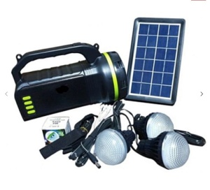 Kit Solar GDLite GD-2000A cu 3 becuri incluse, boxa cu Bluetooth si Radio XL - Img 1