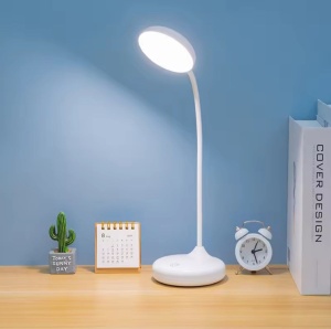 Lampa 20 LED pentru birou, 7W, portabila, 3 moduri de iluminare, dimabila, alb - Img 3