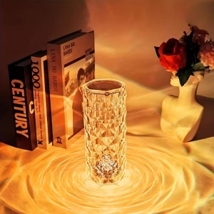 Lampa cu USB si funcție tactila, 3 niveluri de lumina, Dimensiune 9x21.5cm, Transparenta - Img 4