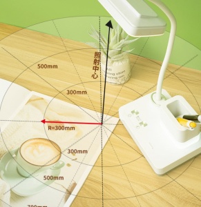 Lampa LED model 1945 pentru birou 4W, cu suport pixuri, reglabila, 3 moduri de iluminare, dimabila, alb - Img 9