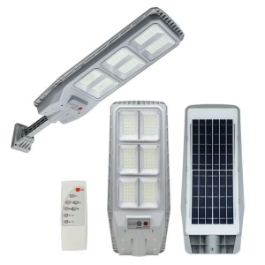 Lampa solara cu telecomanda, suport si senzor de miscare, Putere 100/150/200W - Img 3