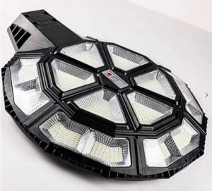 Lampa solara stradala 990 LED putere 1000W cu telecomanda ROTUNDA - Img 6