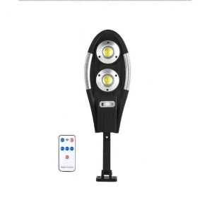 Lampa solara stradala cu telecomanda, Jortan, 100W, IP65, senzor miscare, 6500k, 1000lm, 47x15x29cm, negru - Img 2