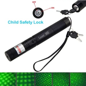 Laser pointer cu acumulator, Tip stilou, Portabil, Puternic cu raza 1km, 2 capete - Img 6