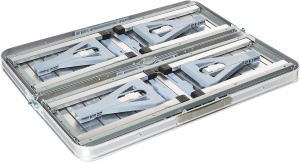 Masa pliabila pentru camping cu 4 scaune integrate, Aluminiu, Compacta si usor de transportat - Img 6