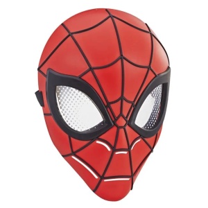 Masca Spiderman, cu banda elastica larga, 20x9x29cm, rosu - Img 2