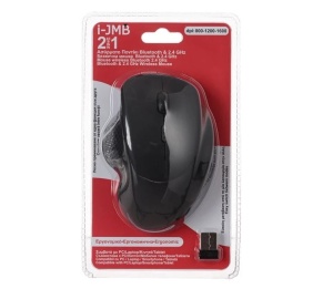 Mouse pentru Calculator, Wireless,Bluetooth, cu Adaptor 2.4 GHz, negru - Img 3