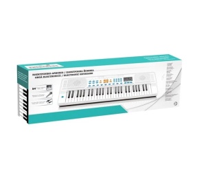 Orga Electronică cu 54 Clape, Ecran LED si Microfon, 200 tonuri, 3ani+, 77.5x9x26 cm - Img 1
