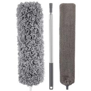 Pamatuf din microfibra 2 capete interschimbabile si maner telescopic