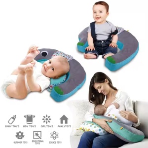Perna din plus cu activitati pentru bebelusi 0+ luni, 5 in 1, cu jucarii detasabile, in forma de delfin - Img 2