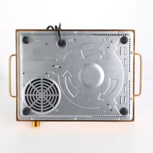 Plita electrica 2000W-3500W inductie, Silvercrest, afisaj digital, din ceramica, timer, 35.5x29x6.8 cm, maro - Img 7