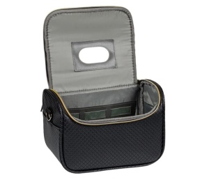 Portfard cu oglinda, PU, 29x21x18cm, negru - Img 6