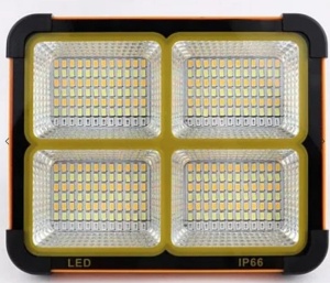 Proiector Solar Portabil 200W cu 288 LED NEGRU-PORTOCALIU - Img 2