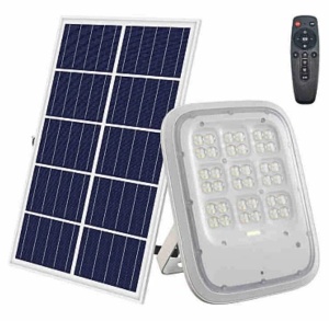 Proiector Solar TY 100W cu Panou Solar Separat si Telecomanda, Alb - Img 1