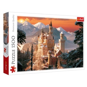 Puzzle Castel Neuschwanstein Germania, 1500 de Piese, Dimensiune 85x58cm