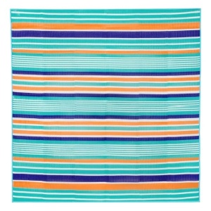 Rogojina dubla pentru plaja, Model cu dungi, Dimensiune 180x180cm, Multicolor