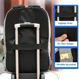 Rucsac pentru laptop cu sistem antifurt tip cifru - Img 6