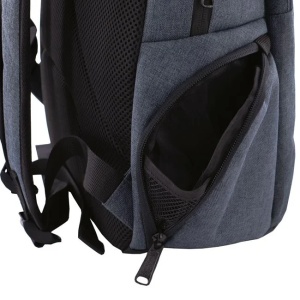 Rucsac sport, mesaj „My way outdoor”, 32x15x44cm, negru-gri - Img 3